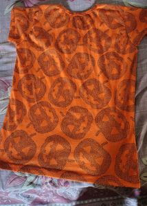 Orange Pumpkin Print Co-ord Set