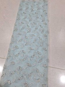 Embellished silver sparkle and pearl Fabric