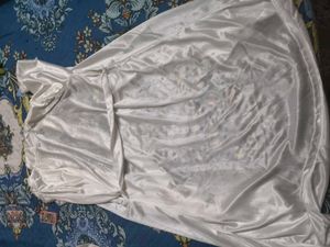 Silky White Robe for women in free size
