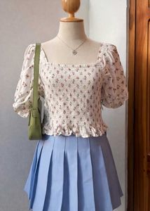 Floral Print Crop Top