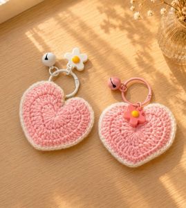 Crocheted Heart Keychain ( quantity 1)