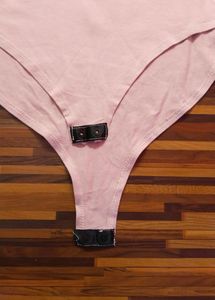 Peach Full-Sleeve Bodysuit by Amisu