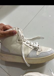 H&amp;m White High Tops