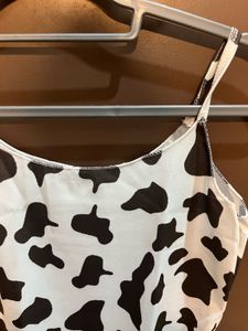 Trendy Cow Print Cami Top