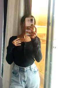 Black Long Sleeve Henley Top