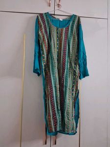 Teal Blue Kurta