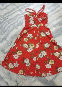 🍂🍁Red Floral Sundress