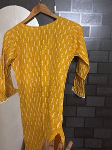 new yellow kurti