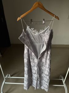 Lilac Lace Spaghetti Strap Maxi Dress