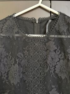 Elegant Lace Peplum Top