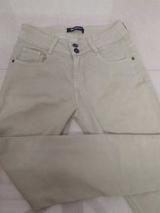 Comfortable Beige slim fit jeans