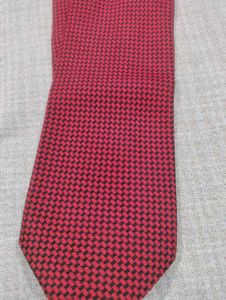 Men's Red Patterned Tie