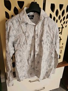 Men's Floral Print Long Sleeve Shirt