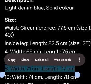 Classic Blue Flare Jeans size 8 H&amp;M