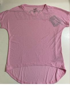 PUMAWomen Solid Round Neck Pink T-Shirt