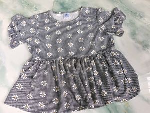 Cute Daisy Print Peplum Kurta