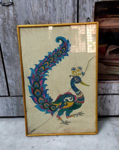 Peacock Art Frame for Wall Decor
