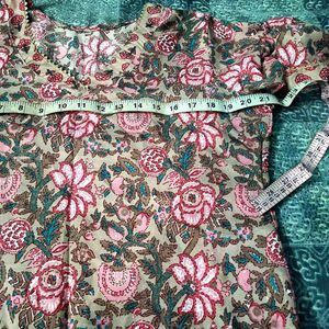 Floral Print Kurta Set for Women