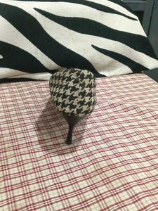 Houndstooth Heels with Pearls