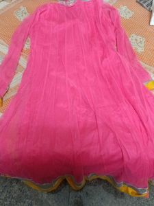Beautiful Pink &amp; Yellow Pakistani Dress