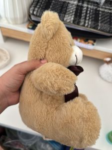 Soft Teddy Bear with Brown Ribbon