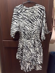 Zebra Print Mini Dress