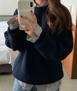 Navy Blue Knit Sweater (never worn)