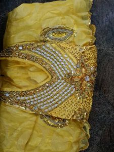 Stunning Yellow Embellished Ethnic Gown
