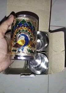 New Steel Glass With Design