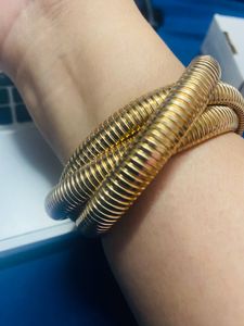 Hailey Beiber Triple Coiled Bracelet