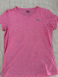Athletic Works Pink V-Neck T-Shirt