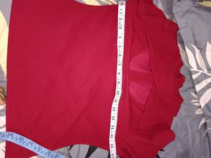 Casual Regular Sleeves Maroon Top For Girls