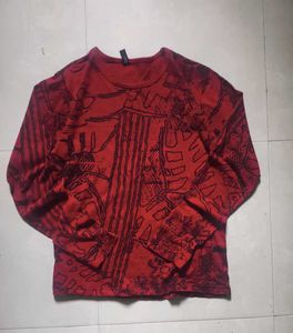 Y2K elongated neckline tshirt
