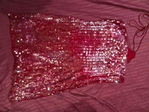 “Red Sequin Bodycon Dress ❤️✨ (Party Wear / Worn O