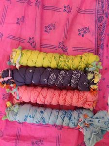 navratri Set of 5 cotton dupattas