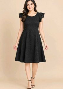 Chic Black Fit & Flare Dress