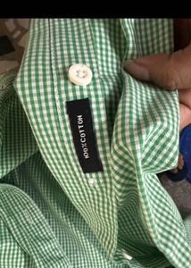 Men's Green Checked Shirt
