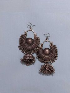 Oxidised Jhumka (Set Of 4)
