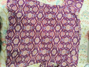 Purple shirt kurti for women