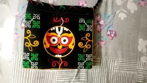 Boho Embroidered Owl Sling Bag
