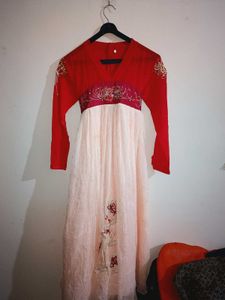 Elegant Red &amp; Cream hanbok