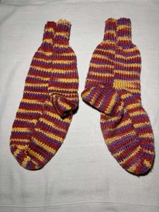 🆕 Hand-knitted Kullu Wool Socks(2 Pairs)