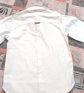 boys white cotton shirt