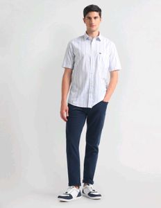 Arrow half sleeve Men's Striped Casual Shirt