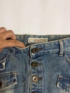 Y2k Denim Micro Mini Skirt