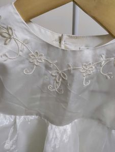 Elegant White Baby Girl Dress