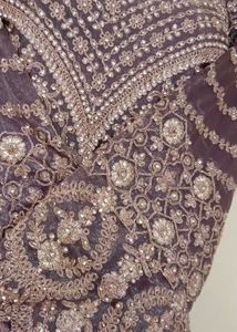 Embroidered Anarkali Kurta with Skirt Set