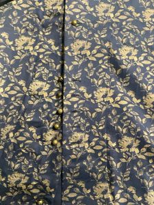 Stylish Navy Blue Floral Kurta