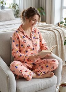 Brand New Pink Disney Character Pajama Set