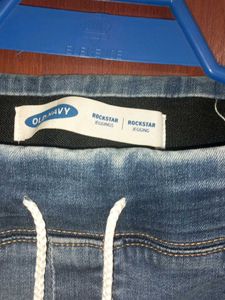 Distressed Denim Jeggings